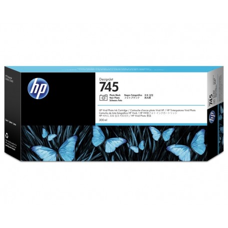 HP 745 - Cartouche d'impression noir photo 300ml (F9K04A)