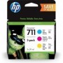 HP 711 - Pack de 3 cartouches d'impression cyan, magenta et jaune 29ml (P2V32A)