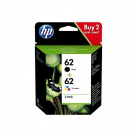 HP 62 - N9J71AE - Pack de 2 cartouches d'impression (noir, 3 couleurs)